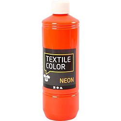 Foto van Packlinq textile color. neon oranje. 500 ml/ 1 fles