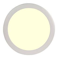 Foto van Led paneel slim - ø30 warm wit 2700k - 24w inbouw rond - mat wit - flikkervrij