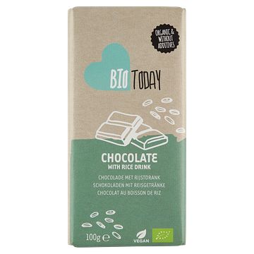 Foto van Biotoday chocolade met rijstdrank 100g bij jumbo