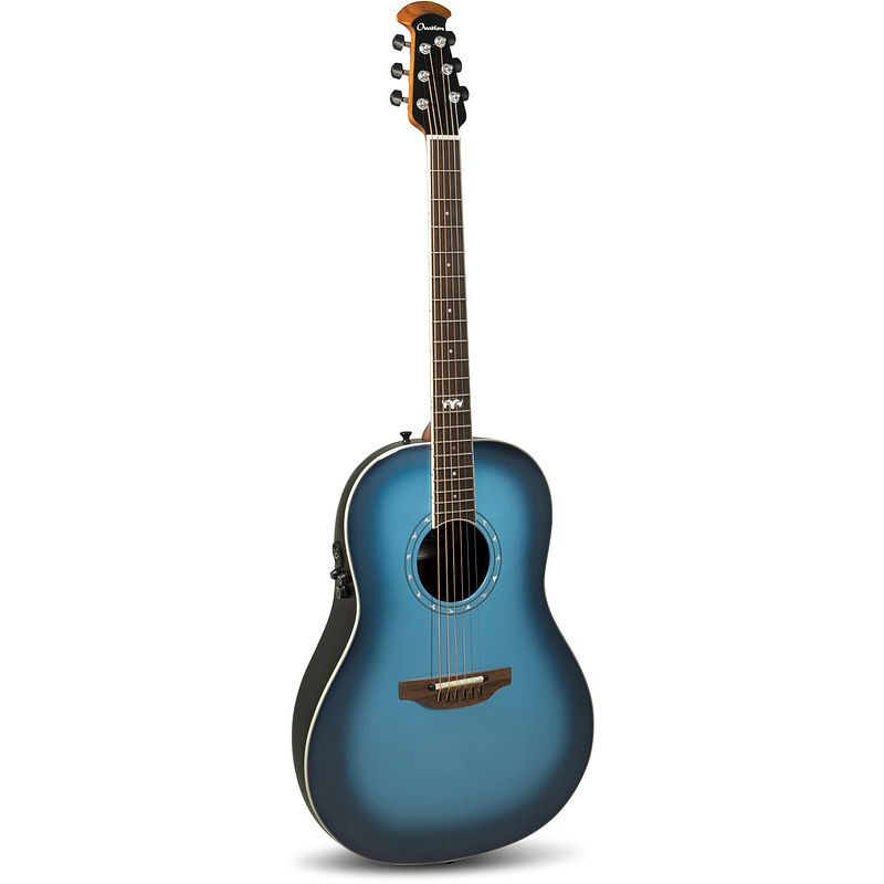 Foto van Ovation pro series ultra 1516dtd-g dusk till dawn elektrisch-akoestische gitaar met soft case