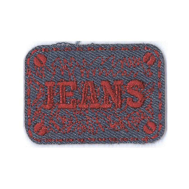 Foto van Applicatie jeans red met