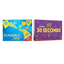 Foto van Spellenbundel - bordspel - 2 stuks - mattel scrabble junior & 30 seconds junior