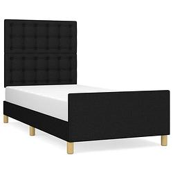 Foto van The living store bedframe - modern ontwerp - verstelbaar hoofdeinde - stabiele constructie - multiplex lattenbodem -