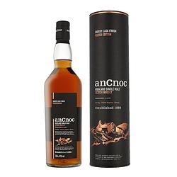 Foto van Ancnoc sherry peated 70cl whisky + giftbox