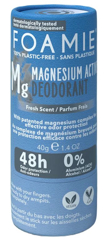 Foto van Foamie refresh magnesium active deodorant stick