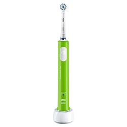 Foto van Oral-b elektrische tandenborstel junior 6+ groen - 1 poetsstand