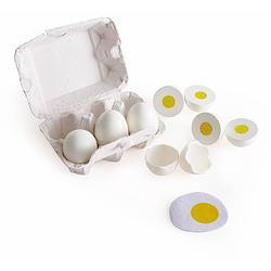 Foto van Hape eierdoos speelgoedeten 7-delig wit