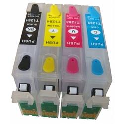 Foto van Inktmedia® - geschikt epson t1285 ( t1281 tot t1284 ) navulbare cartridges (met arc chip)