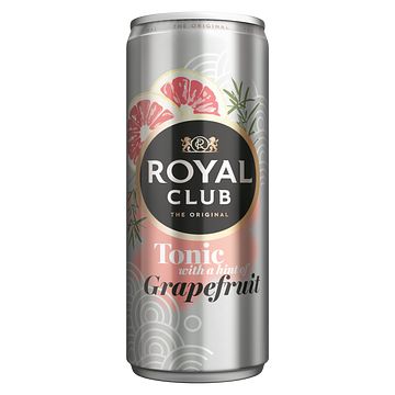 Foto van Royal club tonic with a hint of grapefruit blik 250ml bij jumbo
