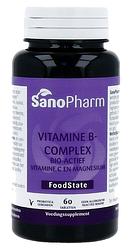 Foto van Sanopharm vitamine b complex + vitamine c en magnesium tabletten