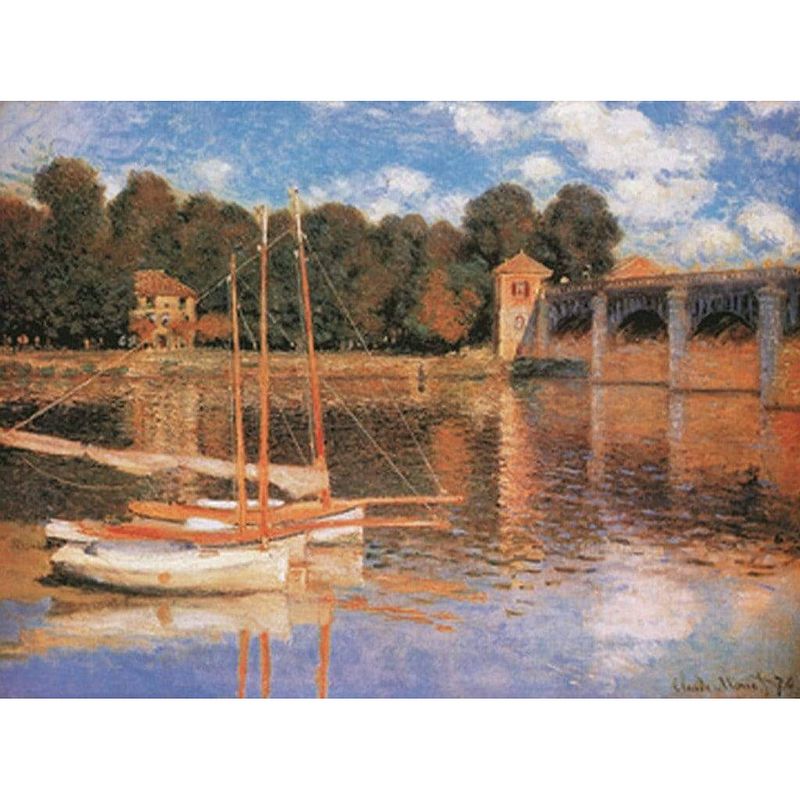 Foto van Claude monet - il ponte di argenteuil kunstdruk 80x60cm