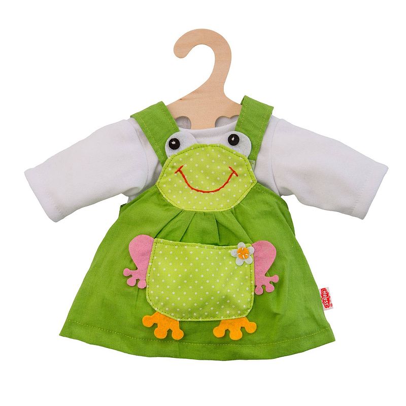 Foto van Heless poppenkleding kikkerjurk groen 28-35 cm