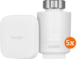 Foto van Hombli smart thermostat startpakket 5-pack