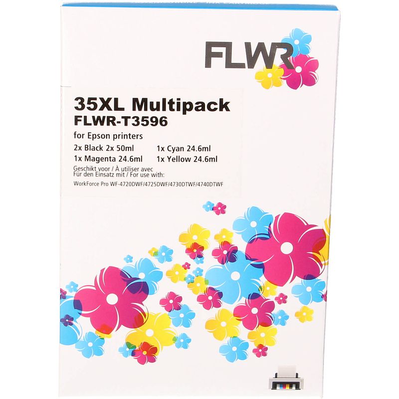 Foto van Flwr epson 35xl multipack zwart en kleur cartridge