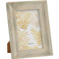 Foto van Giftdecor fotolijst verouderd 10 x 15 cm hout/glas wit