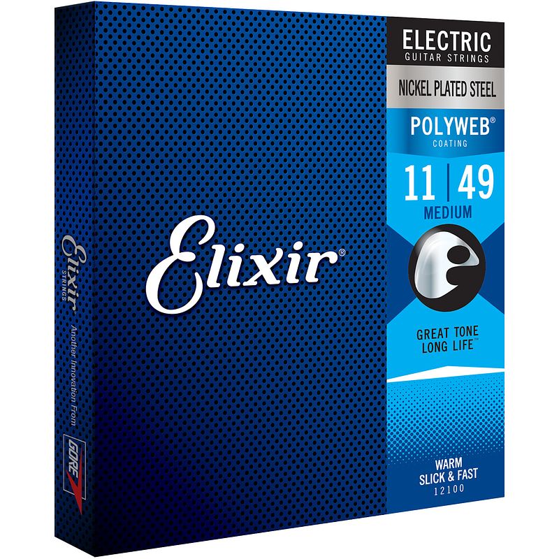 Foto van Elixir 12100 electric nps polyweb medium 11-49 snarenset