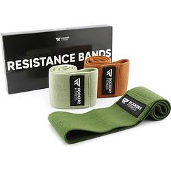 Foto van Weerstandsband - resistance band - fitness elastiek - 3 stuks - army