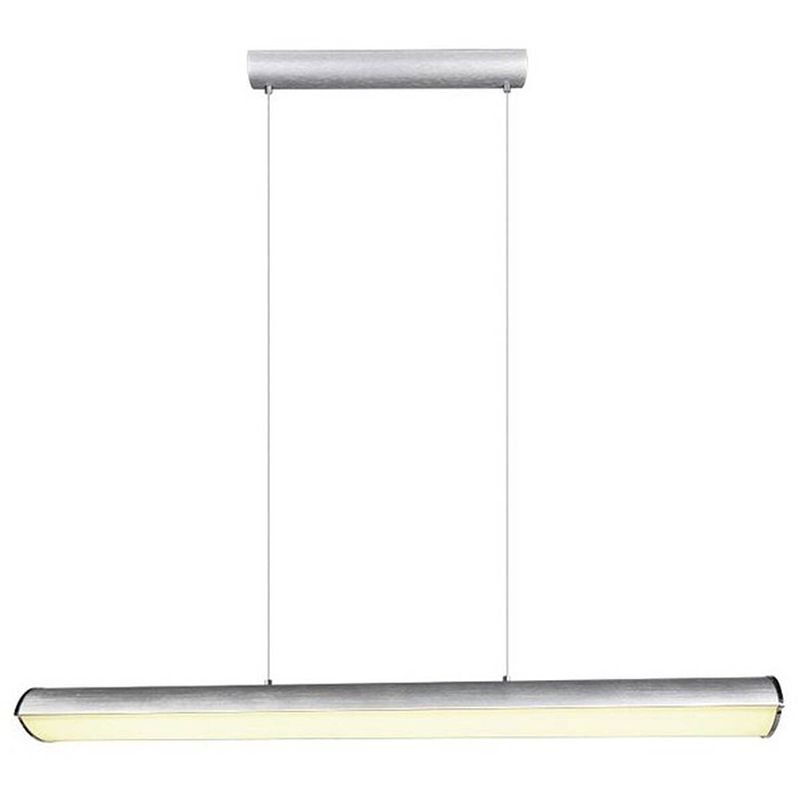 Foto van Led hanglamp - trion coventa - 35w - aanpasbare kleur - dimbaar - rechthoek - mat titaan - aluminium