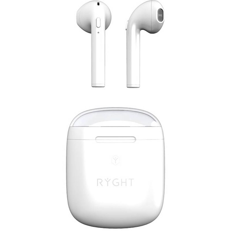 Foto van Ryght dyplo 2 in ear oordopjes bluetooth wit headset