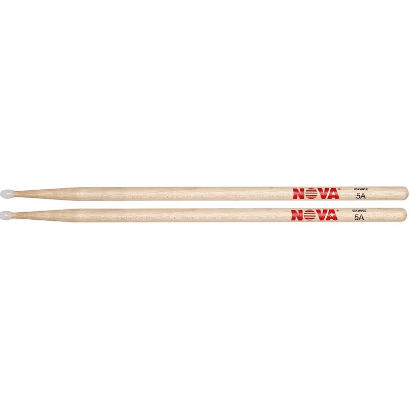 Foto van Nova by vic firth nm5an 5a esdoorn drumstokken met nylon tip