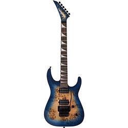 Foto van Jackson mj series dinky dkrp, transparent blue burst elektrische gitaar met gotoh ge1996t