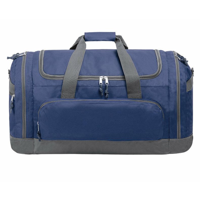 Foto van Reistas/weekendtas/sporttas model booking - 65 x 34 x 33 cm - 4 vakken - donkerblauw - reistas (volwassen)