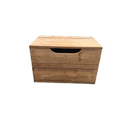 Foto van Wood4you - speelgoedkist kick roastedwood 80lx50hx50d cm