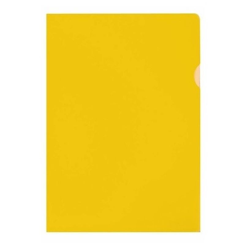 Foto van 20x insteekmap geel a4 formaat 21 x 30 cm - opbergmap