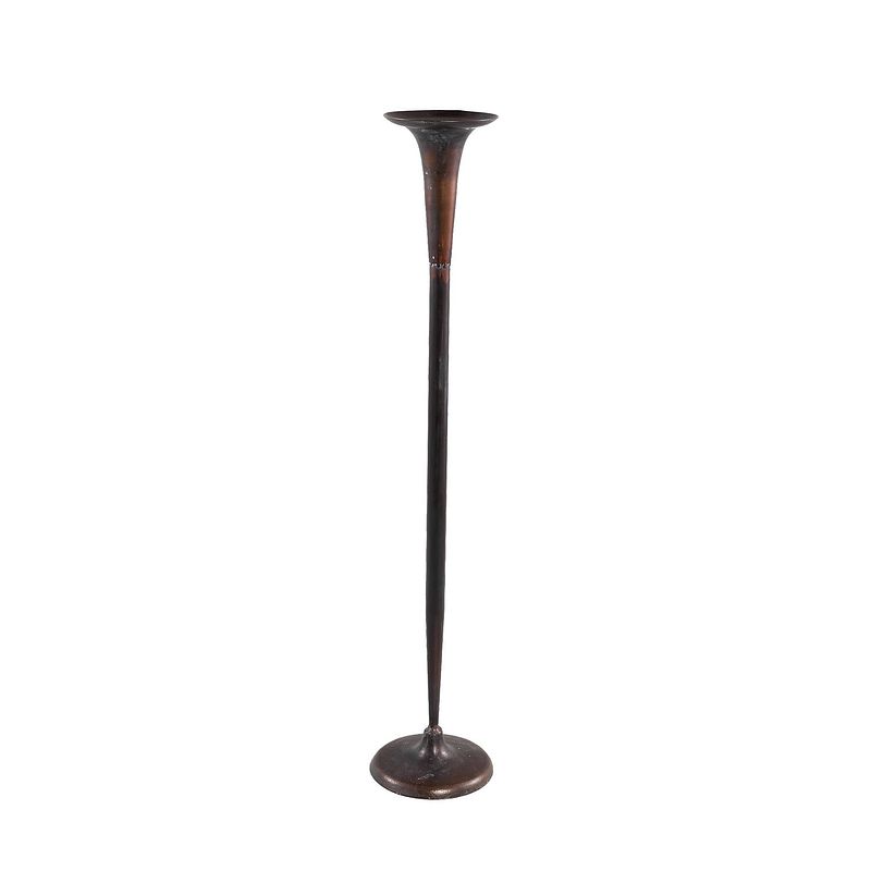 Foto van Ptmd ester copper metal candleholder straight rnd highs