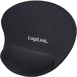 Foto van Logilink id0027 muismat met polssteun ergonomisch zwart (b x h x d) 195 x 3 x 230 mm