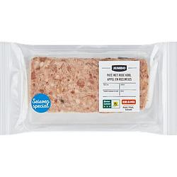 Foto van 2 voor € 4,50 | jumbo pate met rode kool, appel en rozijntjes ca. 140g aanbieding bij jumbo