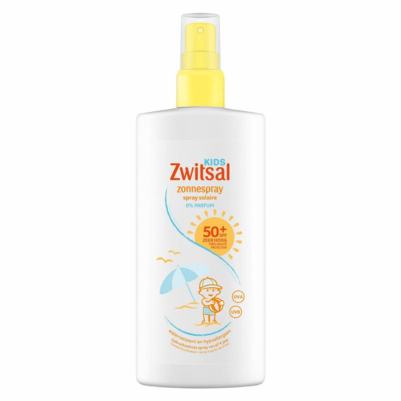 Foto van Zwitsal kids - zonnebrandspray - spf 50+ - 200 ml - 0% parfum