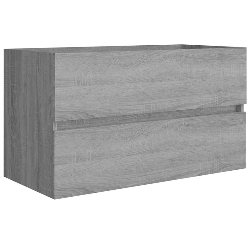 Foto van Vidaxl wastafelkast 80x38,5x45 cm bewerkt hout grijs sonoma eikenkleur