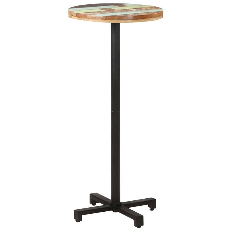 Foto van Vidaxl bistrotafel rond ø 50x110 cm massief gerecycled hout