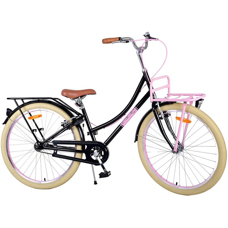 Foto van Volare excellent kinderfiets - meisjes - 26 inch - zwart - twee handremmen