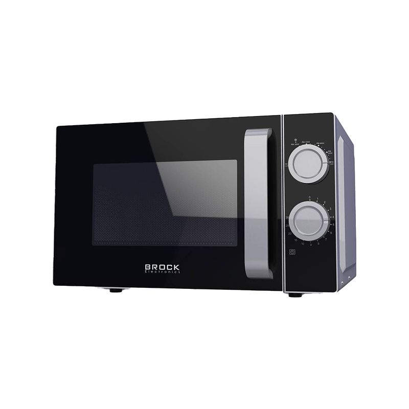 Foto van Brock mwo 2012 ss magnetron - microwave oven - 21 liter - grijs/zwart