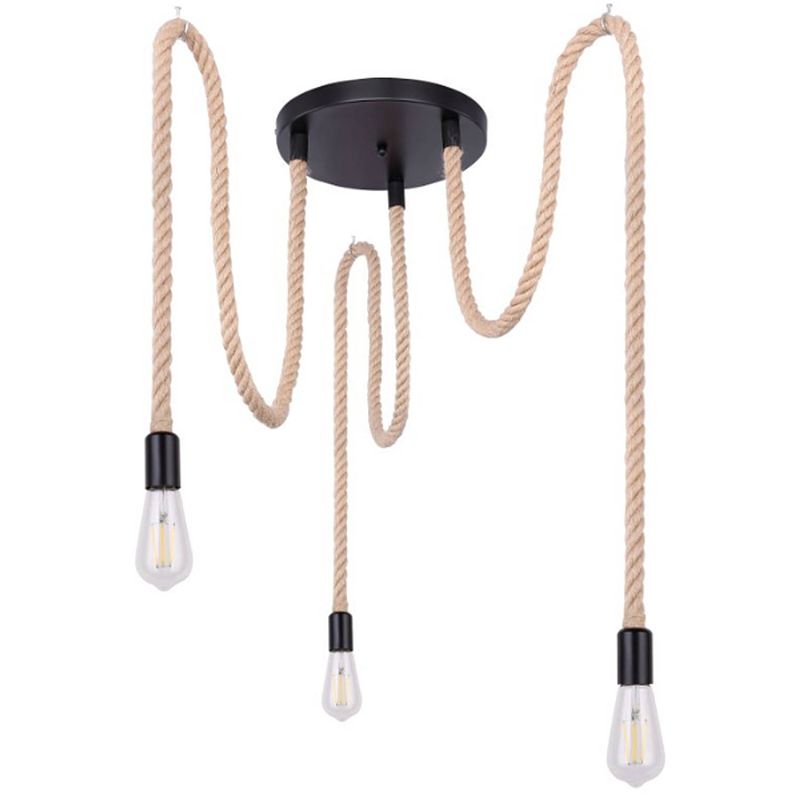 Foto van Industriële hanglamp ulleu - l:30cm - e27 - metaal - zwart