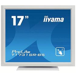 Foto van Iiyama prolite t1731sr touchscreen monitor 43.2 cm (17 inch) energielabel e (a - g) 1280 x 1024 pixel sxga 5 ms displayport, hdmi, vga, audio-line-out tn led