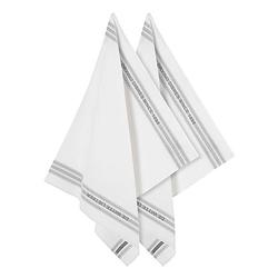 Foto van De witte lietaer dish glazendoek (set van 2) - 50% katoen - 50% linnen - off-white-grey