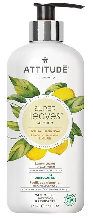 Foto van Attitude super leaves science naturals hand soap lemon