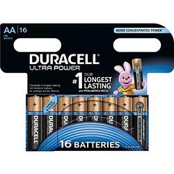 Foto van Duracell batterijen ultra power aa, blister van 16 stuks