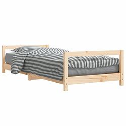 Foto van Vidaxl kinderbedframe 80x200 cm massief grenenhout