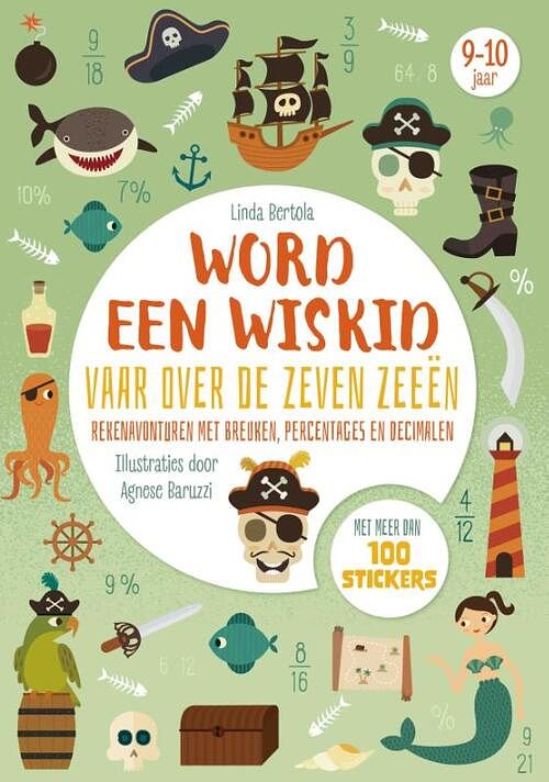 Foto van Vaar over de zeven zeeën - word een wiskid - linda bertola - paperback (9789036645096)