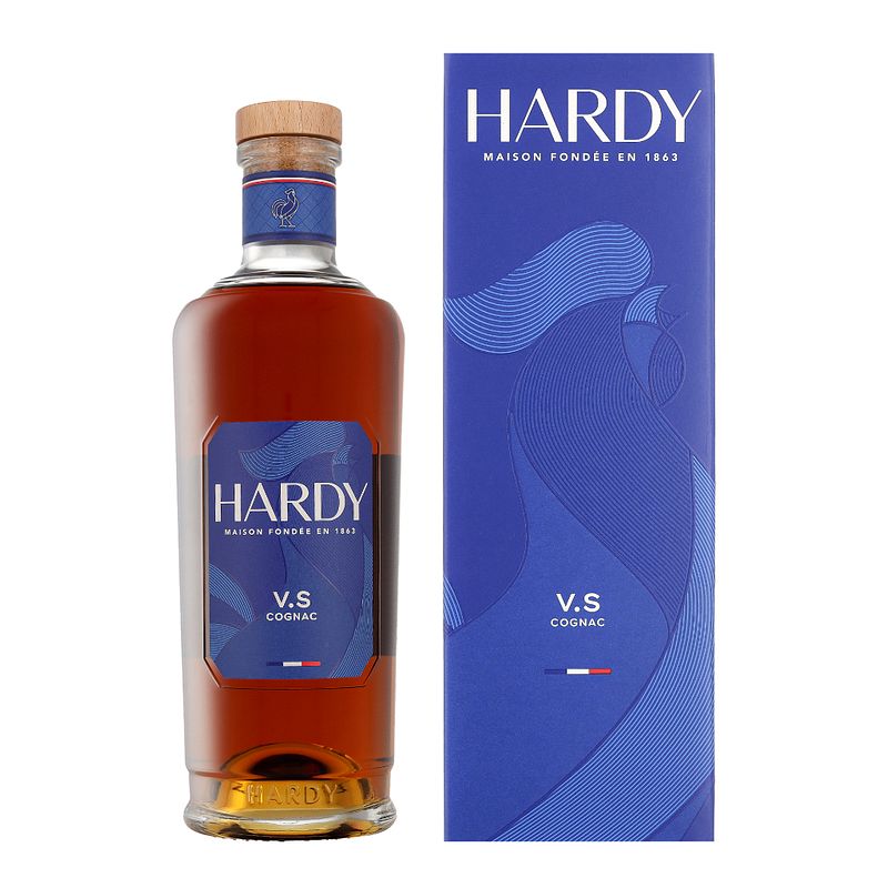 Foto van Hardy vs 0.7 liter cognac + giftbox