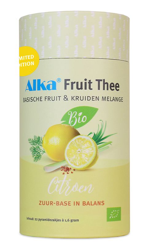 Foto van Alka fruit thee basische fruit & kruiden melange citroen