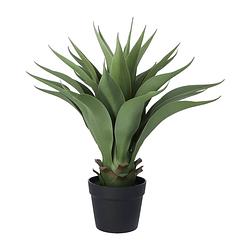 Foto van Kopu® kunstplant agave 57 cm in zwarte pot - 25 bladeren - nepplant