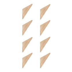 Foto van Quvio wandhaakje driehoek - hout - set van 7