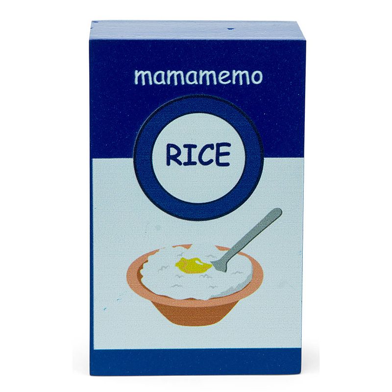 Foto van Mamamemo pak rijstpudding 10 cm hout blauw/wit