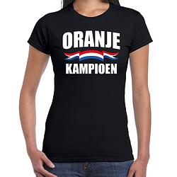 Foto van Zwart fan shirt / kleding holland zwart kampioen ek/ wk voor dames 2xl - feestshirts