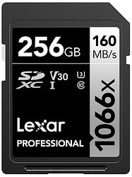 Foto van Lexar professional 1066x silver 256gb sdxc 160mb/s